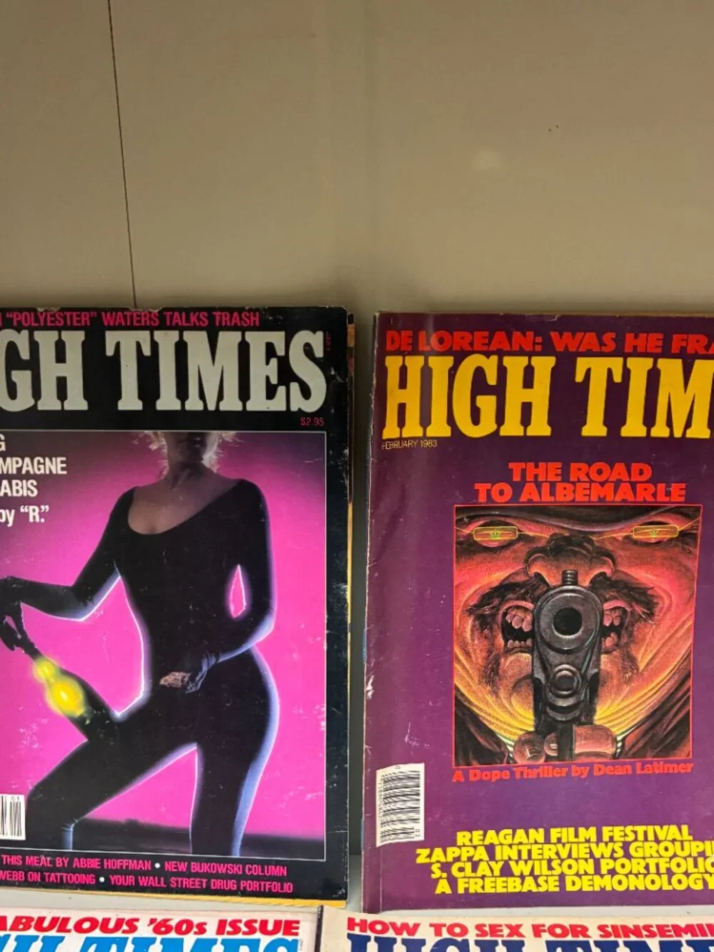 Vintage High Times Magazine Lot of (8) 1983 Retro Cannabis Counterculture Issues